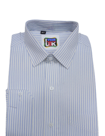 White & Blue Stripe Shirt