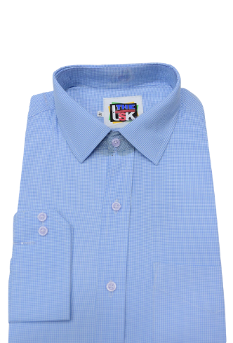 Sky Blue Micro Check Shirt