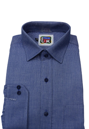 Blue Textured Shimmery Shirt